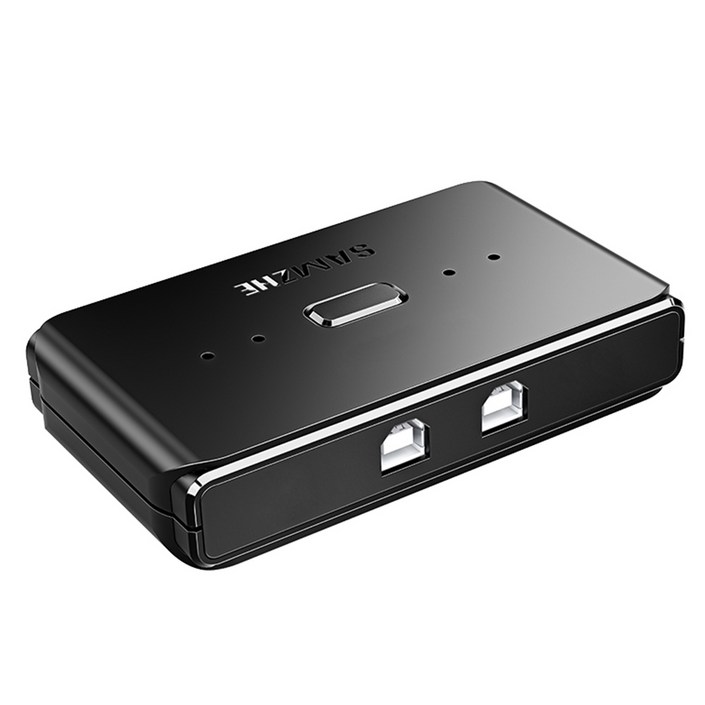 삼지 2대1 2포트 USB 스위치 선택기, GX100, 블랙