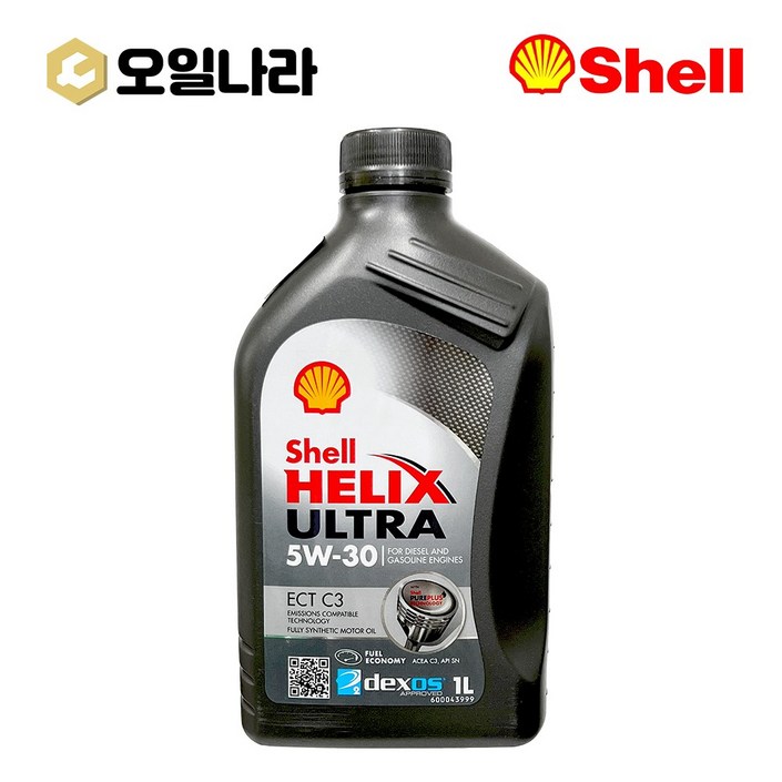 [오일나라] 쉘 힐릭스 울트라 ECT C3 5W30 1L, 1L, 1개