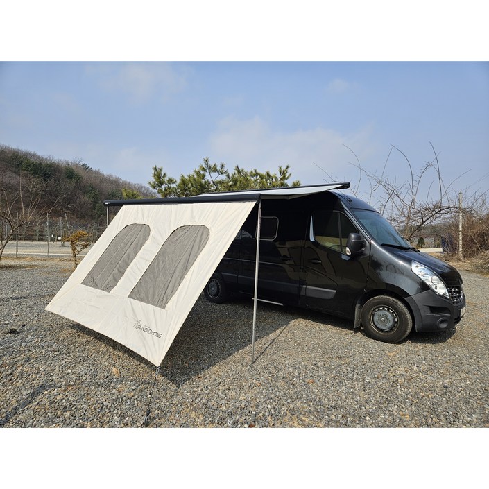 인디캠핑 캠핑카 카라반 어닝 프론트월