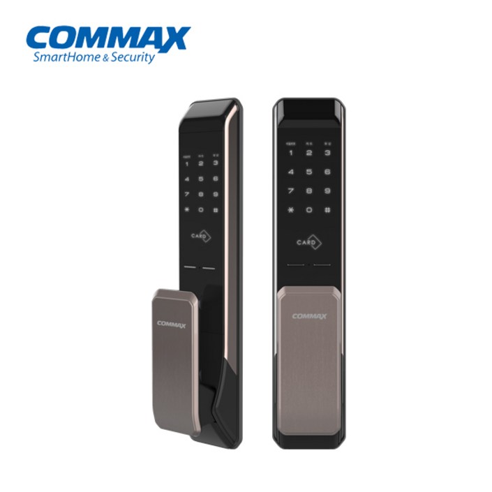 코맥스 푸시풀 CDL230P 라이트브라운 현관도어락 현관문도어락 아파트도어락 디지털 번호키 전자키 키, 자가설치