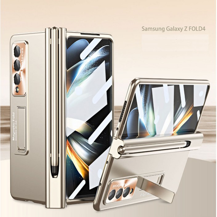 알저스트 갤럭시 Z 폴드5 힌지보호대 펜수납 강화유리 풀커버 케이스