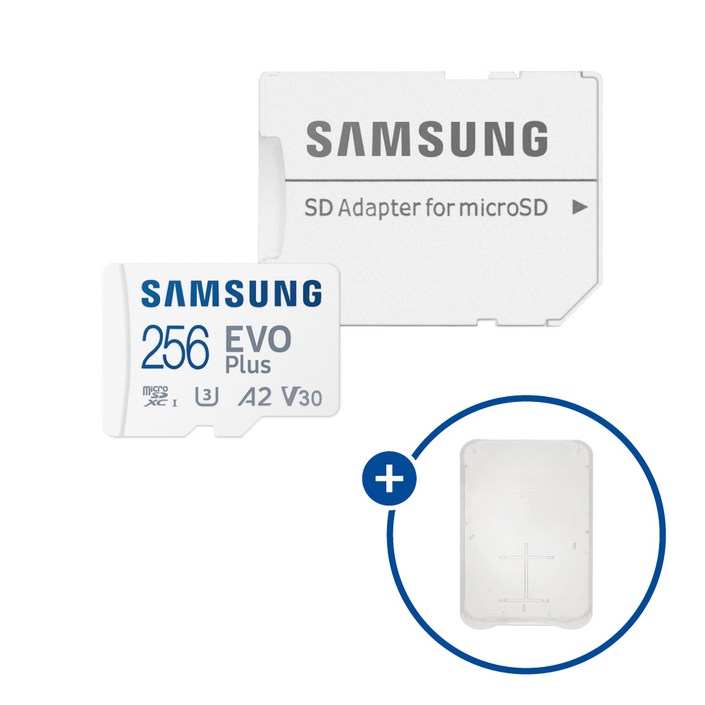 삼성전자 마이크로SD카드 EVO PLUS MBMC256 KR SD카드 케이스, 256GBSD카드 케이스, 1개 삼성전자 마이크로SD카드 EVO PLUS MBMC256 KR SD카드 케이스, 256GBSD카드 케이스, 1개