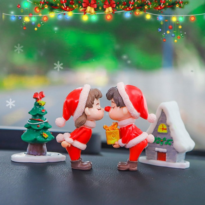 베라다미 크리스마스 차량용 홈 인테리어 피규어 인형