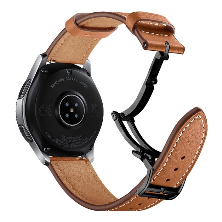 갤럭시워치 호환 가죽 스트랩 프로 클래식 싱글 디버클 시계줄 20mm