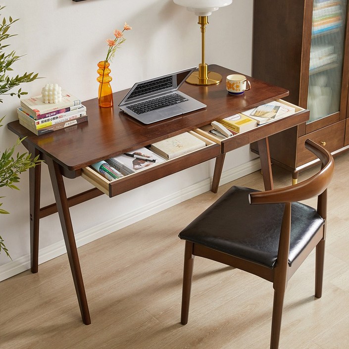 에코 소라노 다용도 원목 테이블 사무용 책상 1000, RF1414AB 월넛