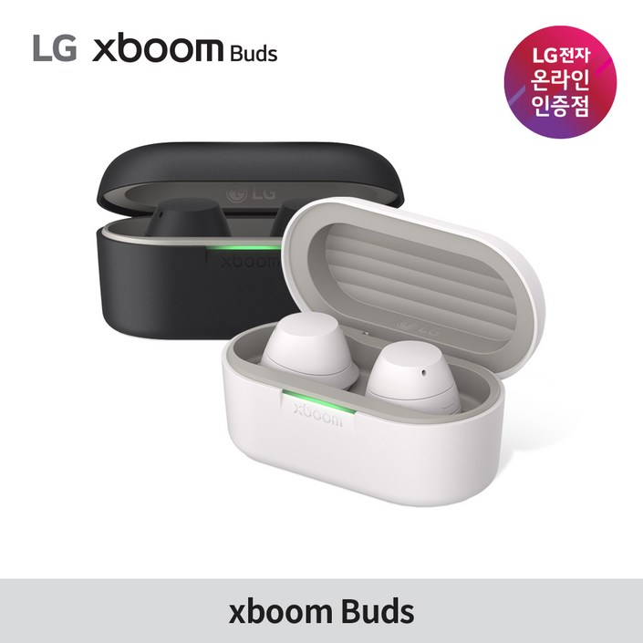 LG전자 엑스붐 버즈 XBOOM BUDS / 무선 블루투스 이어폰 TWS, 멀티 페어링, 생활 방수, 그래핀 드라이버, 화이트(A226)