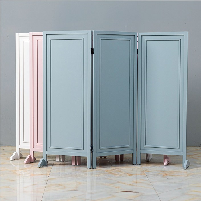 심플리스 웨인스 미니 3단 가벽 낮은 파티션 가림막 원목 이동식 접이식 인테리어