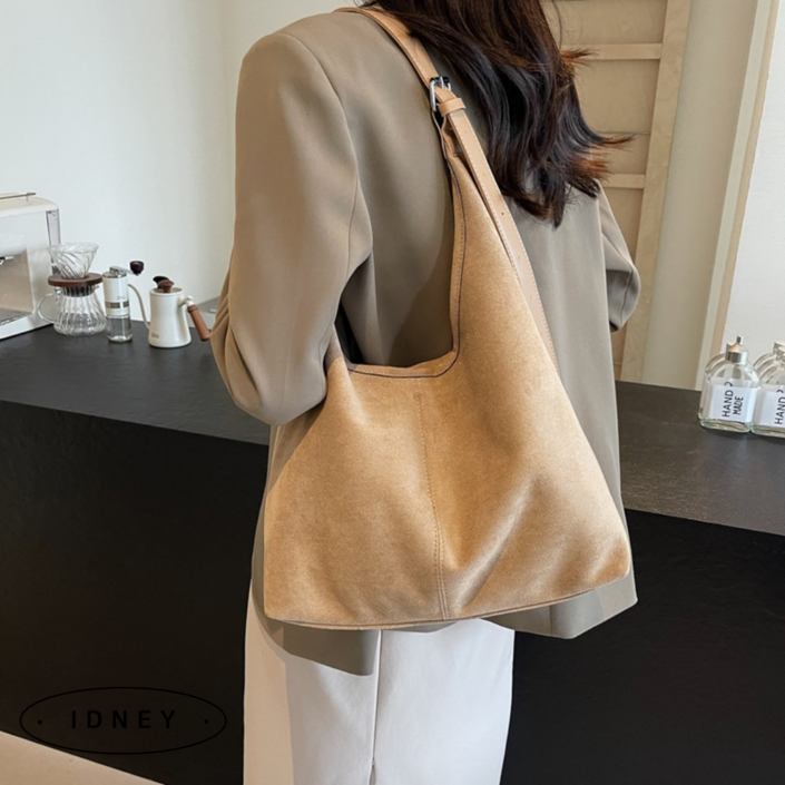 이드니 데일리 끈조절 여성 스웨이드 가방 숄더백 크로스백  파우치 증정