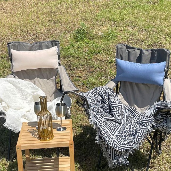 릴렉스 헤드레스트 체어 의자 캠핑 쿠션 베개 롱 캠핑 0687EA