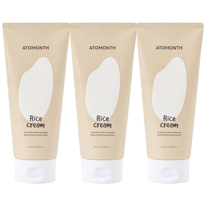 아토먼스 프로바이오틱스 유아 보습크림, 180ml, 3개