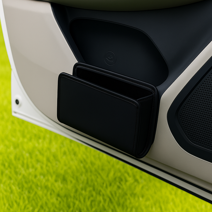 위시앤드 차량용 운전석 도어포켓 사이드 수납함, 블랙, 1개