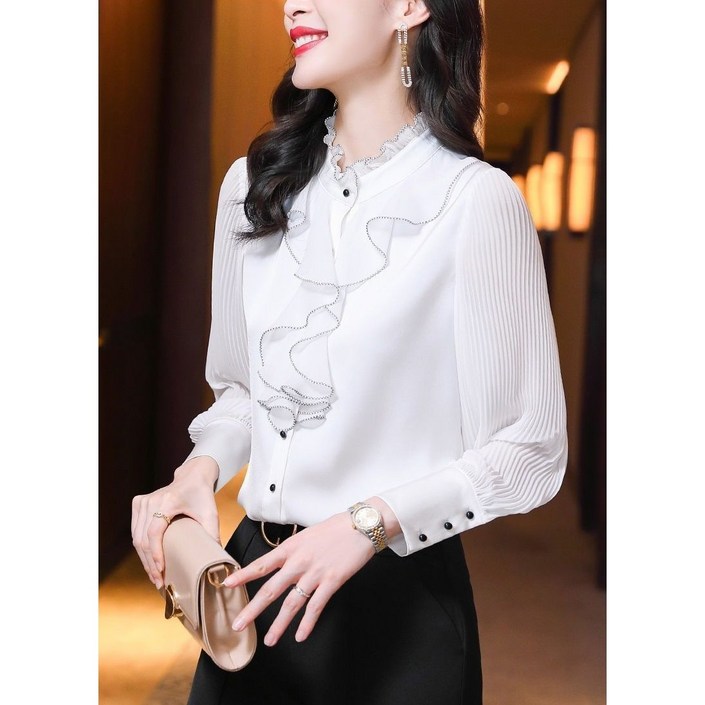 하블리 / 로핀블라우스 / 여리여리 오피스룩 블라우스