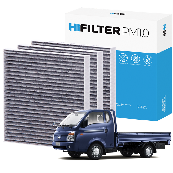 21 하이필터 PM1.0 활성탄 자동차 에어컨필터 현대