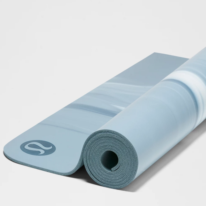 룰루레몬 더매트 요가매트 필라테스 헬스장 홈트 안밀리는 고급 천연고무 재질 매트두께 5mm 논슬립 운동매트 마블