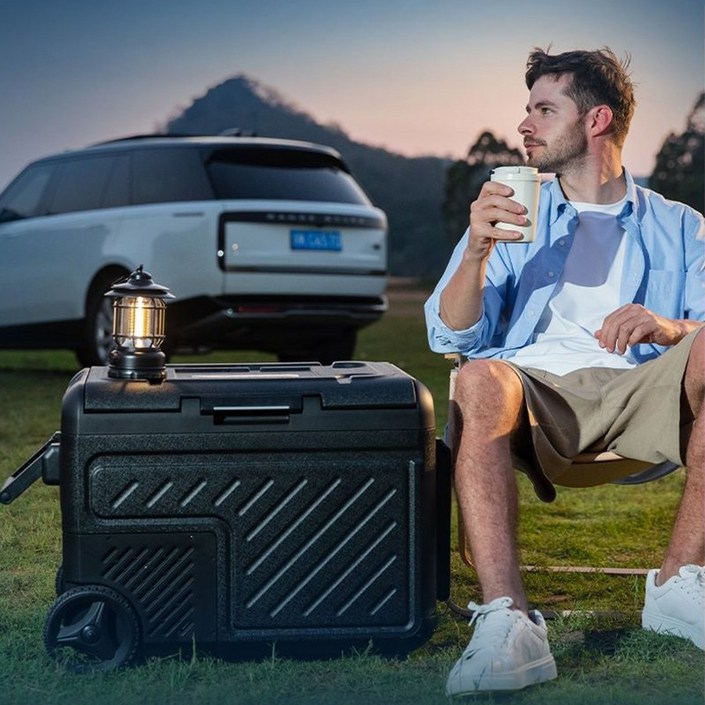 필립스 자동차 냉장고 신차 및 가정용 듀얼 용도 냉동 및 냉장 듀얼 온도 듀얼 컨트롤 휴대용 풀로드 캠핑 냉장고