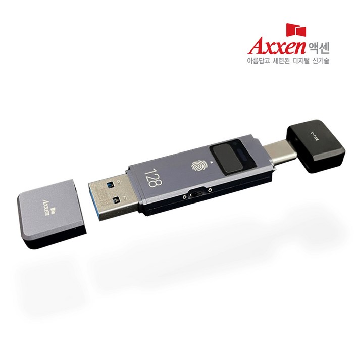 액센 PS10 지문보안 OTG PSSD 최대 속도 626MBs USB메모리, 512GB