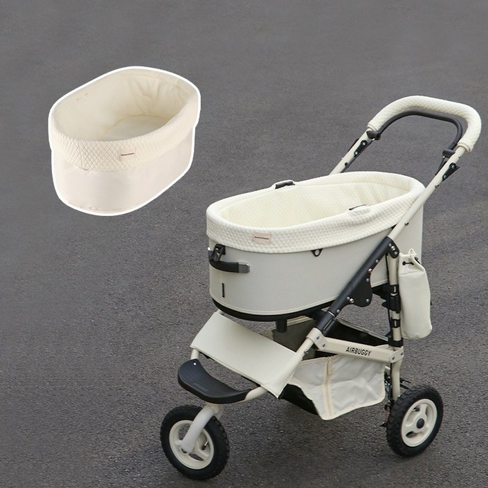 에어버기 AIRB Y 돔3 전용 화이트 중형견 반달쿠션 그레 베리