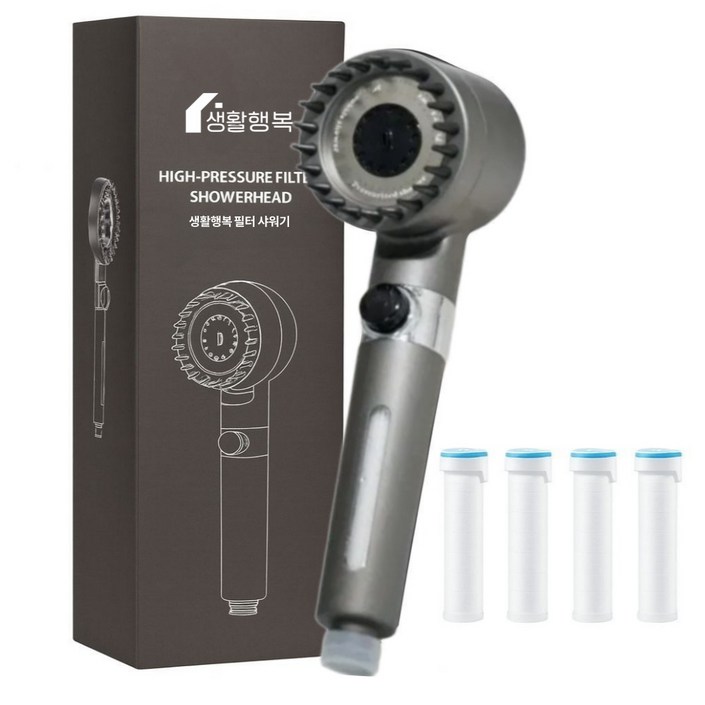 생활행복 고압 수압상승 필터 샤워기 헤드