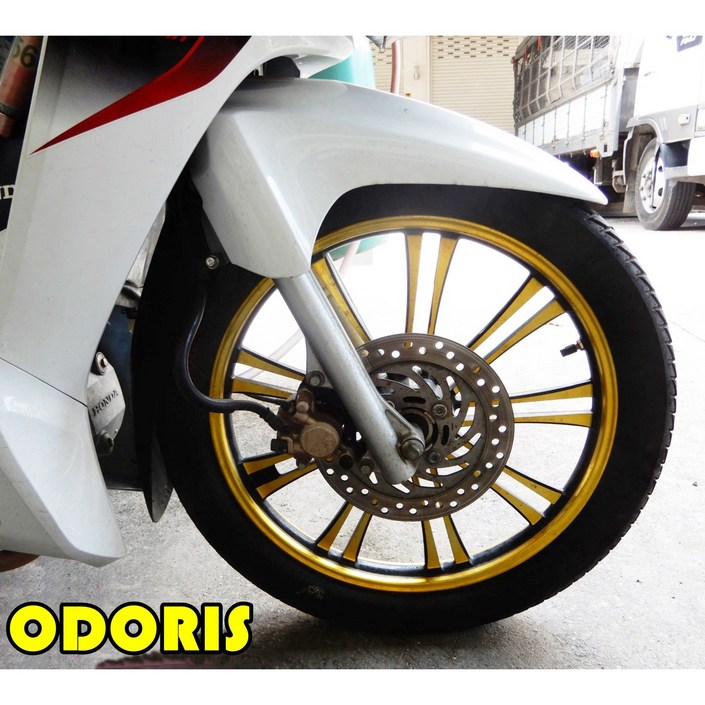 오도리스 슈퍼커브110 전용 튜브리스 알루미늄 마차휠2 쿠니휠, 1개