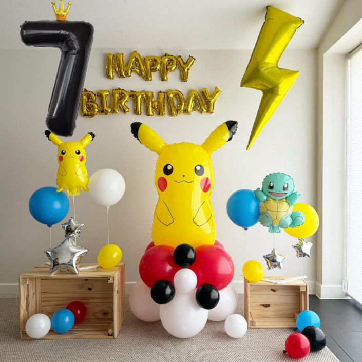 피카츄 생일파티 풍선세트 포켓몬스터 생일풍선