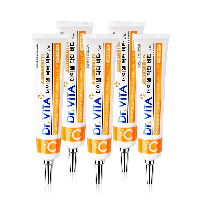 닥터비타 맑은피부 생기충전 보습력 집중케어 순수 비타민 C 크림, 5개, 30ml