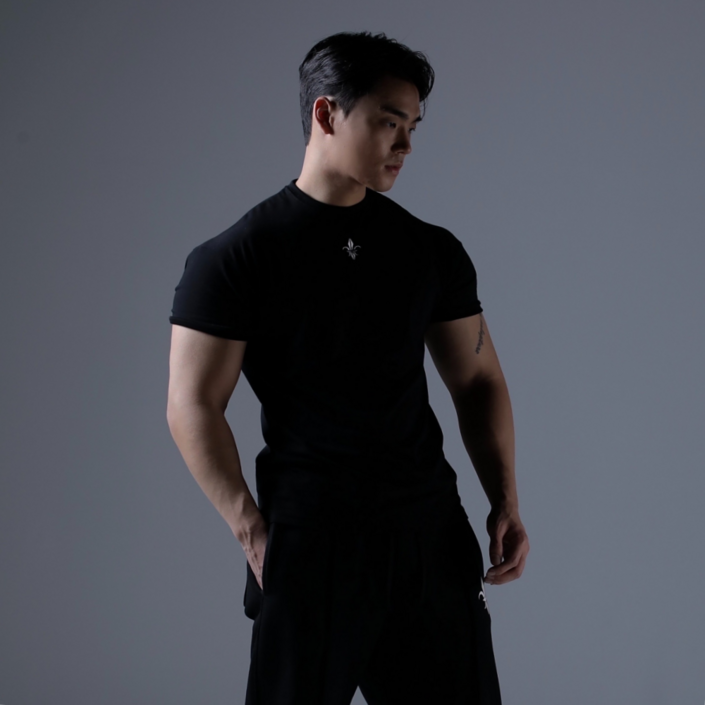 카미드 로고 머슬핏 반팔 짐웨어 헬스 티셔츠