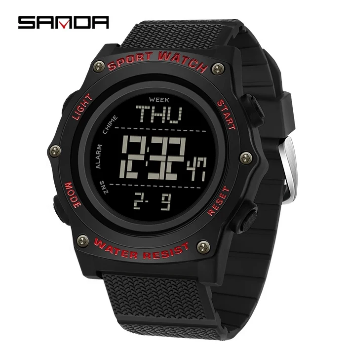 스포츠 건강 혈압 심박수 체크 다기능 만보기 전자시계