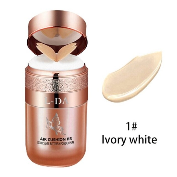 감광성 나비 파우더 에어 쿠션 BB 크림 내추럴 컨실러 메이크업 보습 오일 컨트롤 CC Maquillaje
