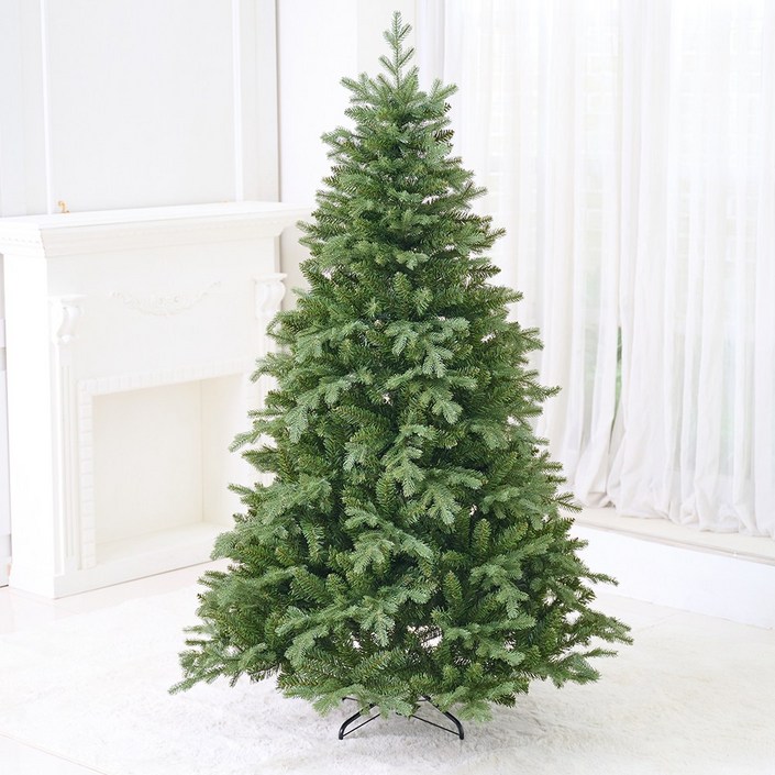 연필트리 크리스마스트리 전나무 PE 무장식트리 지네전구 벨벳오너먼트