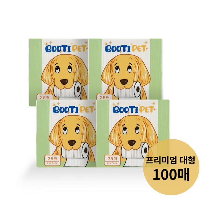 부티펫 강아지 배변패드 대형 70g,꽃무늬 프리미엄 큰패드 100매,SAP 7g