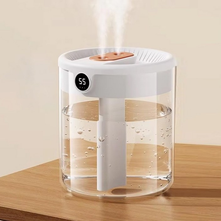 퀸나 컴피 USB 가습기 무드등 1.5L, 화이트, QHF-A150