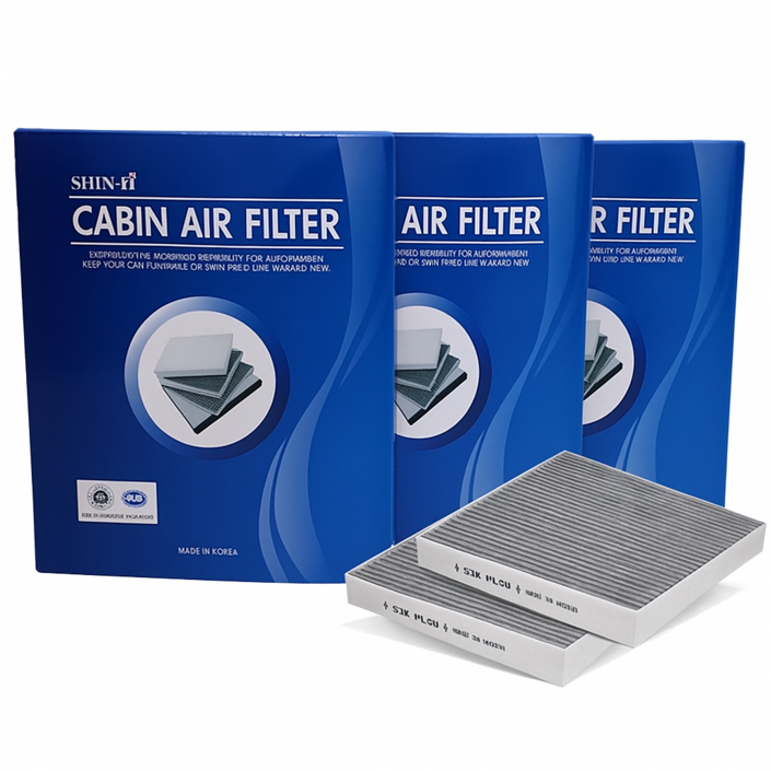 현대 111 신아 자동차 에어컨 활성탄필터, 3개, 스타리아2021년4월