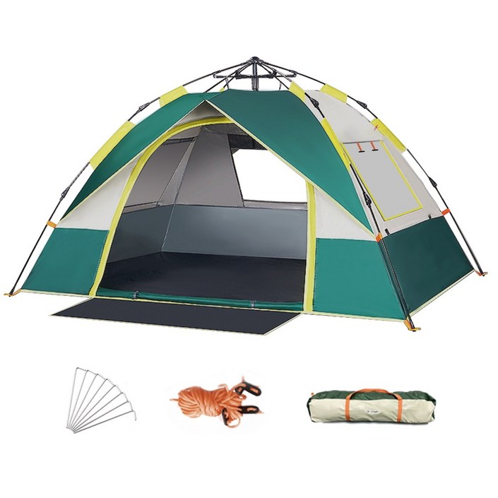 플랜타트 원터치 자동 텐트 방수 방우 캠핑용 나들이용 간편설치 간편수납 4인용 20221007