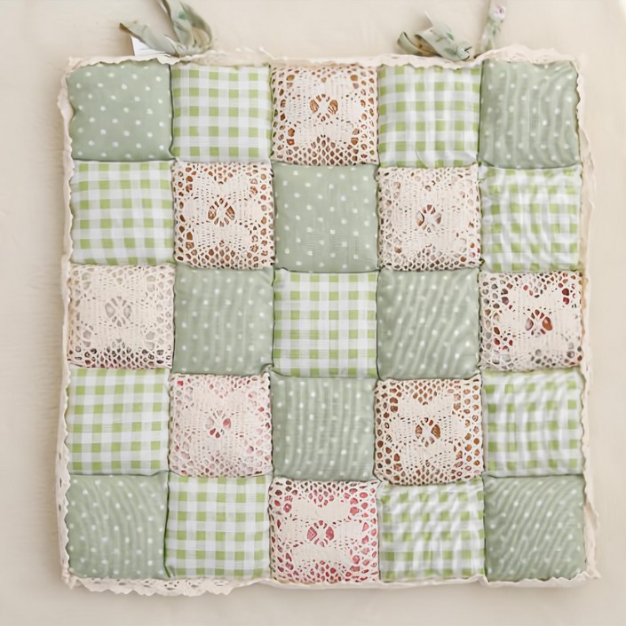 퀼팅플라워 사각 방석