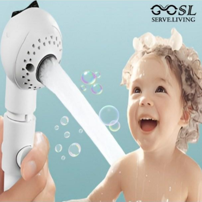 에스엘 아기 샤워기 헤드 초경량 저자극 거품