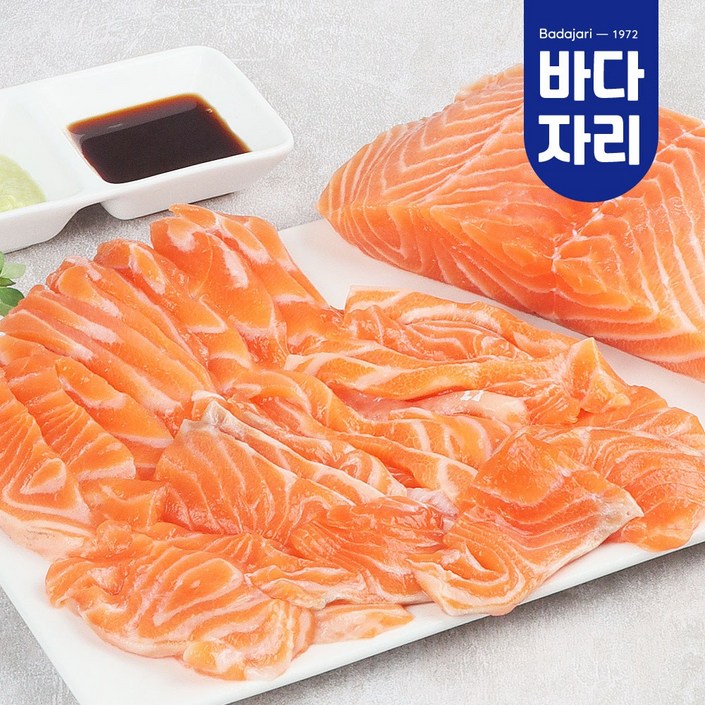 노르웨이 슈페리어 연어몸통살 연어몸뱃살 생연어슬라이스 다시마숙성연어 필렛 슬라이스 곤부지메, 1개