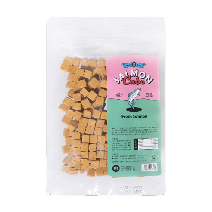 Exp 26.06.29 든든 동결건조 간식 컴팩트팩 연어, 60g, 1개, 오메가 연어