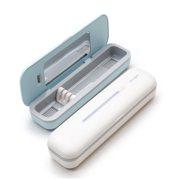 아이리버 충전식 휴대용 여행용 칫솔살균기 소독기 TBS1000, 화이트, TBS1000