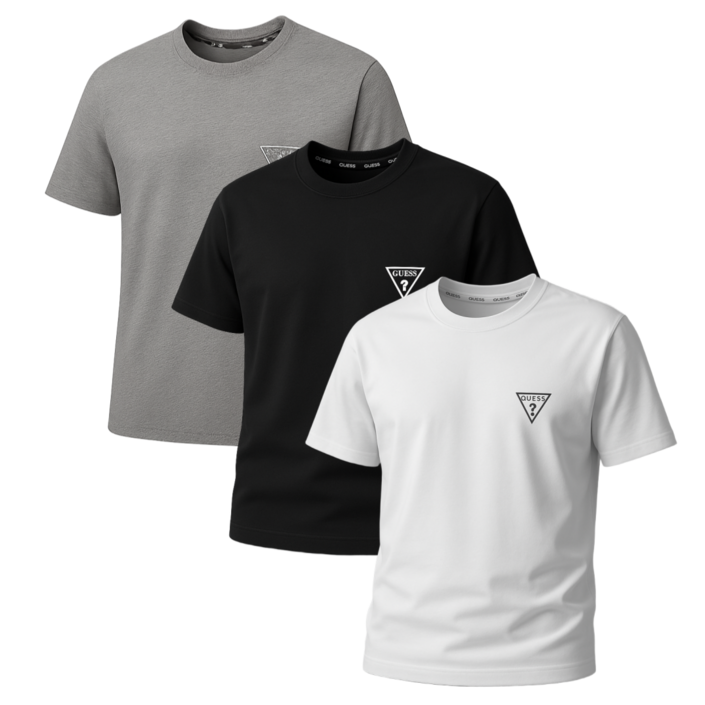 한국정품 게스 남자 반팔티 guess 면티 티셔츠 20수 3Pack