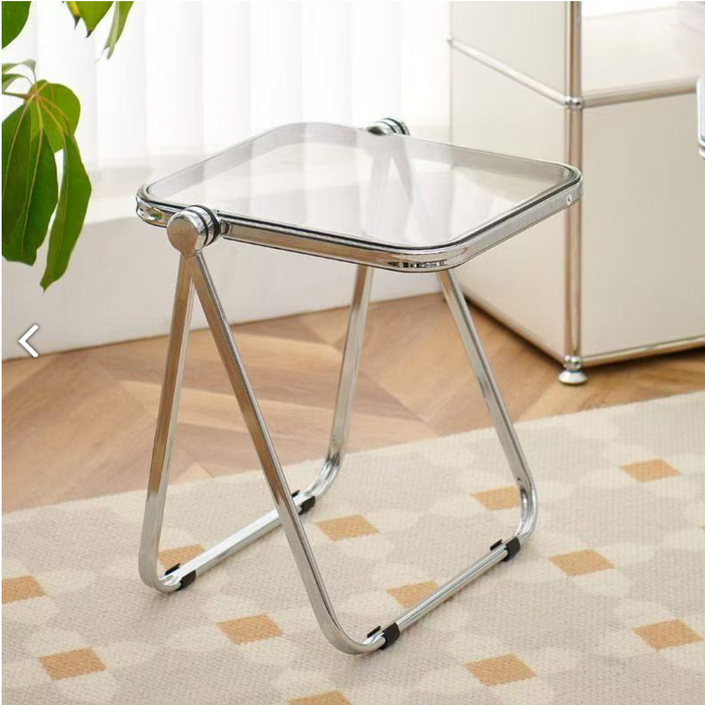BCQ 아크릴 사이드 테이블 티테이블 거실 소파 접이식 테이블