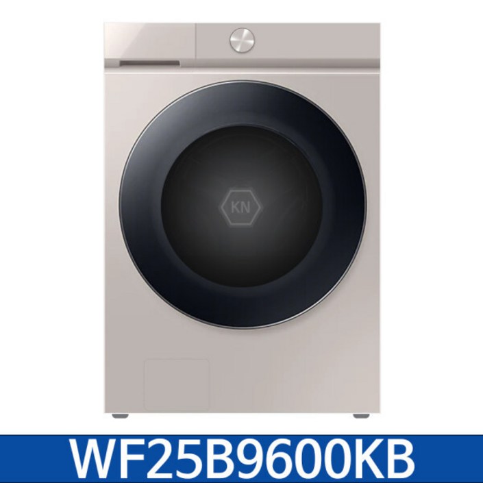 삼성 그랑데 AI WF25B9600KB 세탁기 25kg 올인원 컨트롤 새틴 라이트 베이지 / KN, 단일상품
