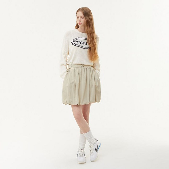 플라스틱아일랜드 벨티드 벌룬 스커트 PQ3WS882