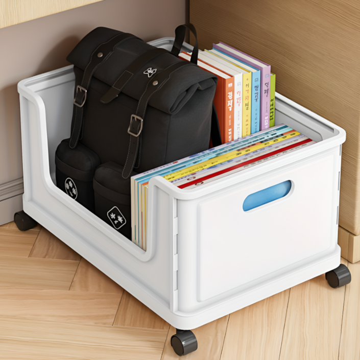 간편 이동식 바퀴형 다용도 리빙박스 수납 정리함