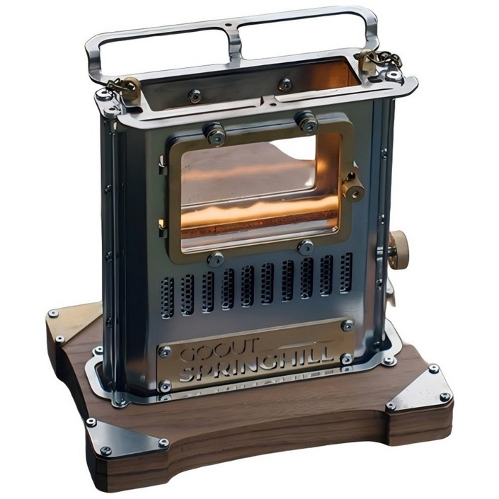 고아웃 스프링힐 다이아몬드 램프 스토브 오일랜턴 파라핀오일 불멍램프 감성 캠핑테이블 조명, 1개, 블랙