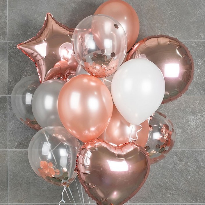 파티팡 천장풍선세트 풍선 랜덤 발송 20p  은박풍선 3p  양면테이프  컬링리본