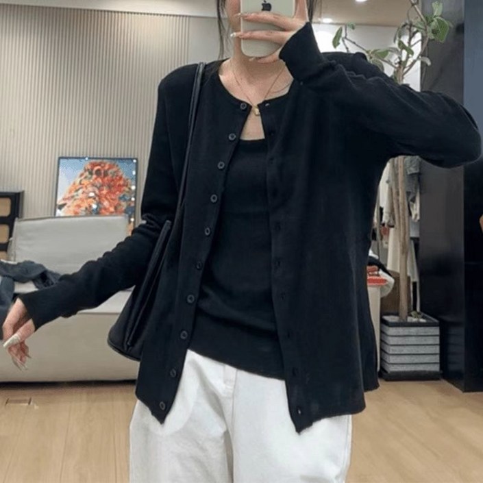 COSYEVNO 여성 투피스 추동 빅사이즈 캐주얼 슬림 가디건나시 투피스 CXJtz15