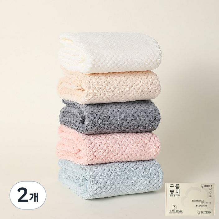 고급 가정용 타월 호텔수건3P5P, 혼 색, 2개, 5개입