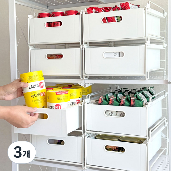 그린트리 싱크대 하부장 펜트리 슬라이딩 선반 정리함