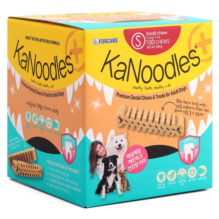 카누들 강아지 잇몸플러스 덴탈껌 S