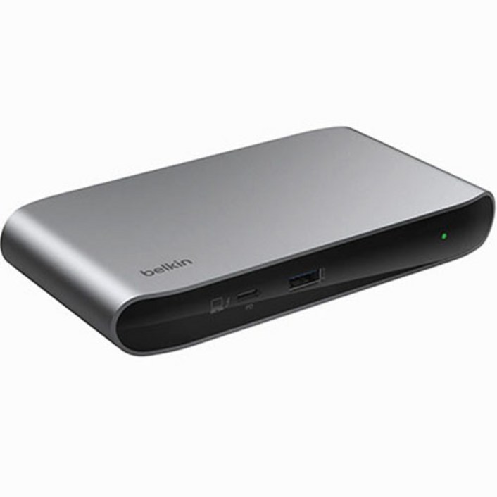 벨킨 connect Thunderbolt 4 5in1 USB C 도킹 스테이션 INC013, INC013, 1개, 실버그레이